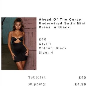 Oh Polly Black Underwire dress